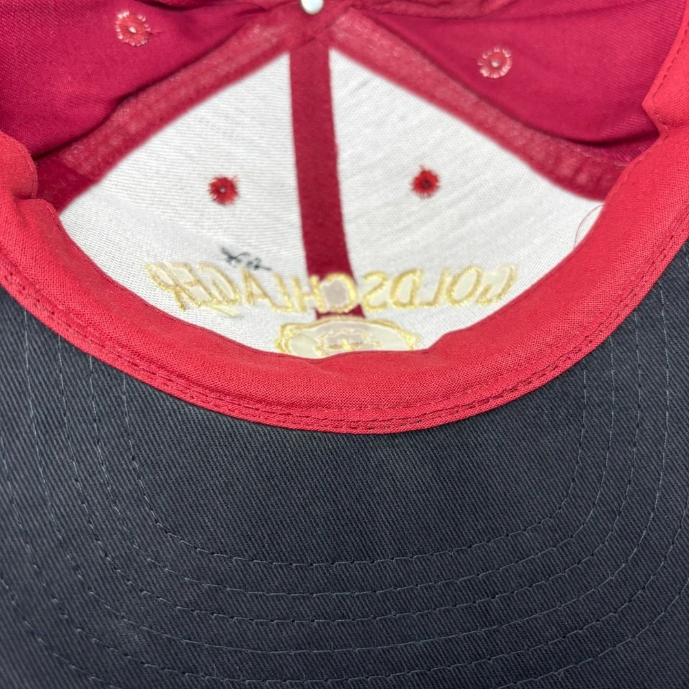 Vintage Goldschläger Yikes Snapback Hat‎ Red Black Taiwan Promo Cap RN 80510 90s